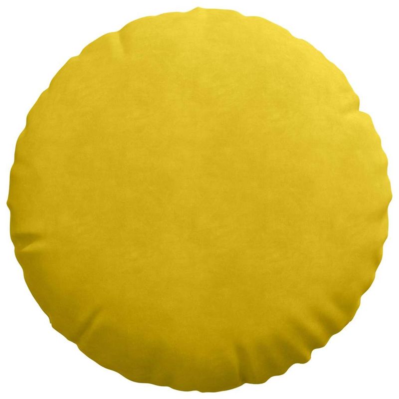 Casa si Gradina - Textile si covoare - Perne si pilote - Perne decorative - Perne de Sezut 2 pcs Galben Ø 40 x 13 cm Catifea - Infinity.ro