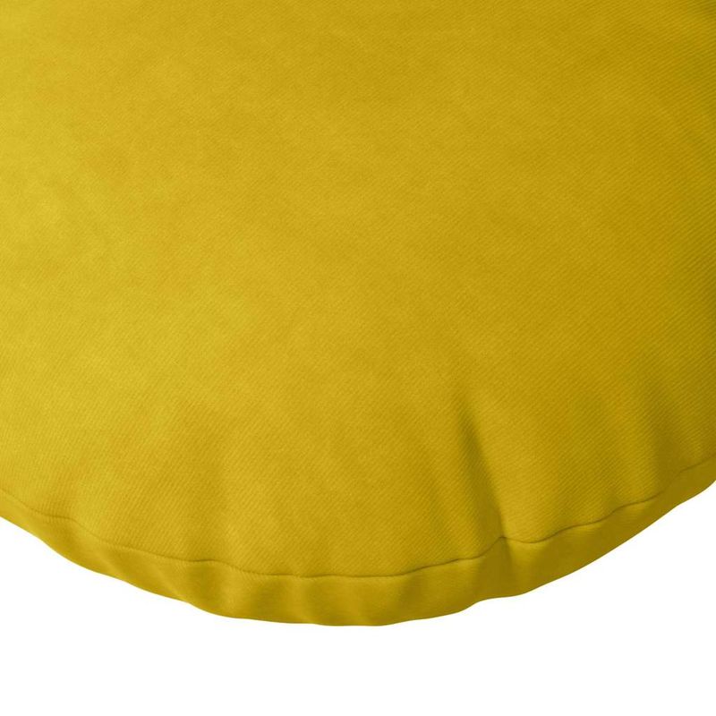 Casa si Gradina - Textile si covoare - Perne si pilote - Perne decorative - Perne de Sezut 2 pcs Galben Ø 40 x 13 cm Catifea - Infinity.ro
