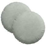 Casa si Gradina - Textile si covoare - Perne si pilote - Perne decorative - Perne de Sezut 2 pcs Gri deschis Ø 40 x 13 cm Catifea - Infinity.ro