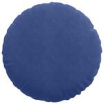 Casa si Gradina - Textile si covoare - Perne si pilote - Perne decorative - Perne de Sezut 2 pcs Albastru Politie Ø 40 x 13 cm Catifea - Infinity.ro