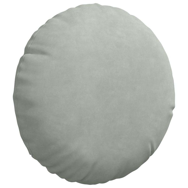 Casa si Gradina - Textile si covoare - Perne si pilote - Perne decorative - Perne de Sezut 2 pcs Gri deschis Ø 40 x 13 cm Catifea - Infinity.ro