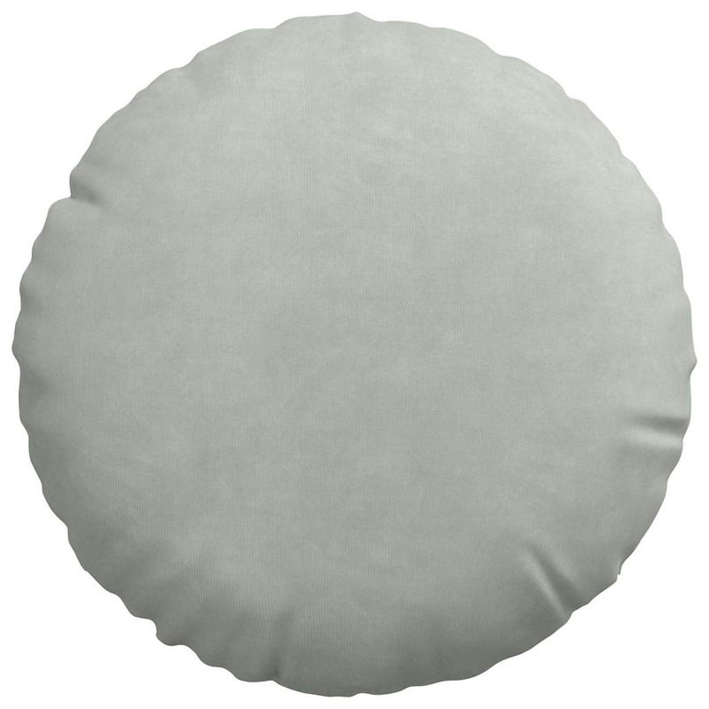 Casa si Gradina - Textile si covoare - Perne si pilote - Perne decorative - Perne de Sezut 2 pcs Gri deschis Ø 40 x 13 cm Catifea - Infinity.ro