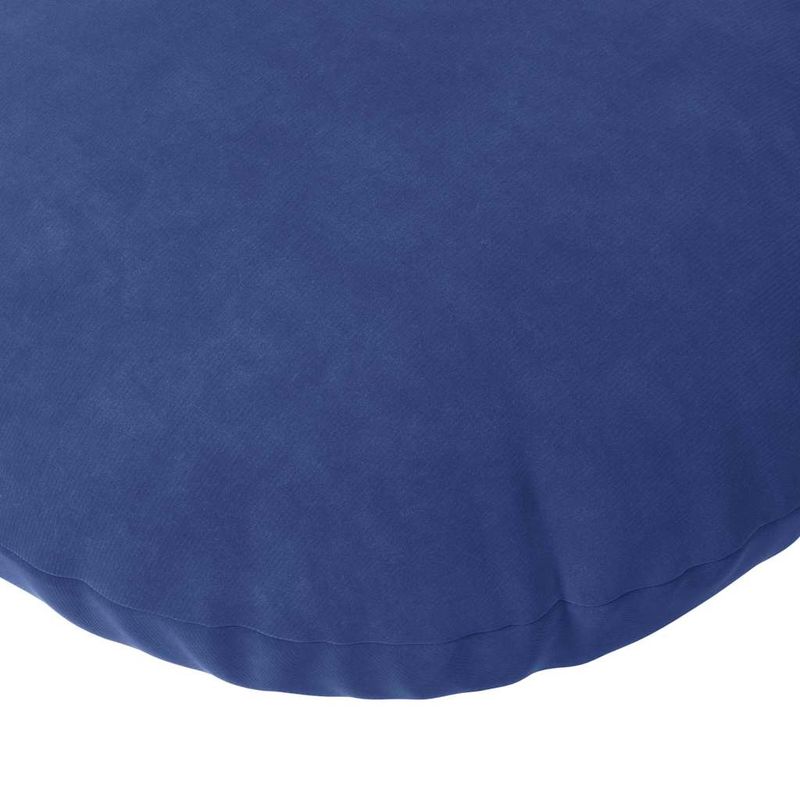 Casa si Gradina - Textile si covoare - Perne si pilote - Perne decorative - Perne de Sezut 2 pcs Albastru Politie Ø 40 x 13 cm Catifea - Infinity.ro