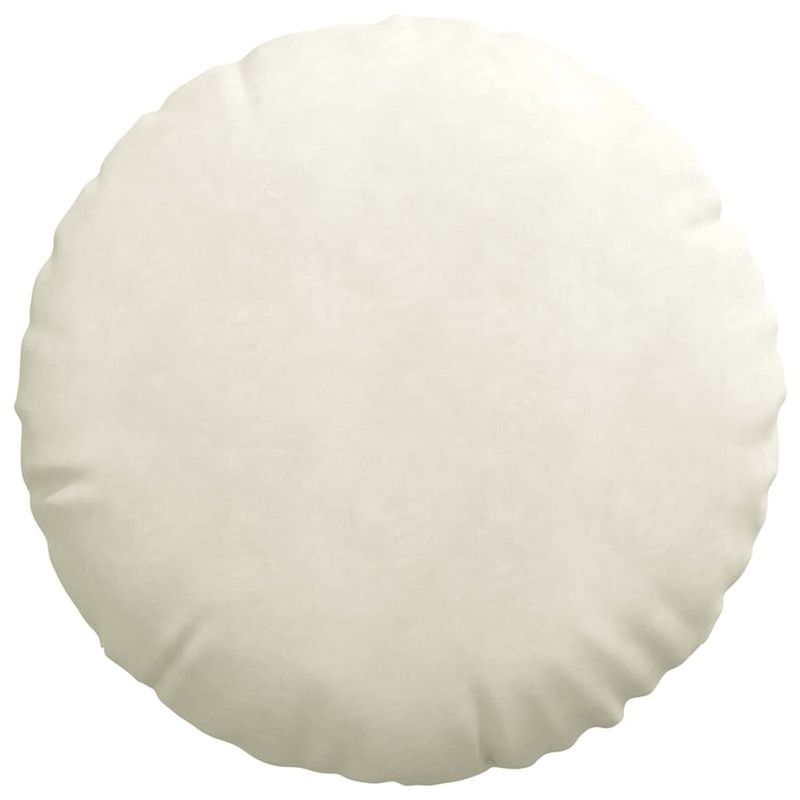 Casa si Gradina - Textile si covoare - Perne si pilote - Perne decorative - Perne de Sezut 2 pcs Crem Ø 40 x 13 cm Catifea - Infinity.ro