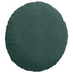 Casa si Gradina - Textile si covoare - Perne si pilote - Perne decorative - Perne de Sezut 2 pcs Verde inchis Ø 40 x 13 cm Catifea - Infinity.ro
