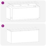 Casa si Gradina - Gradina si terasa - Mobilier exterior - Bancute de gradina - Banca de gradina Negru 100 x 40 x 43 cm Otel - Infinity.ro