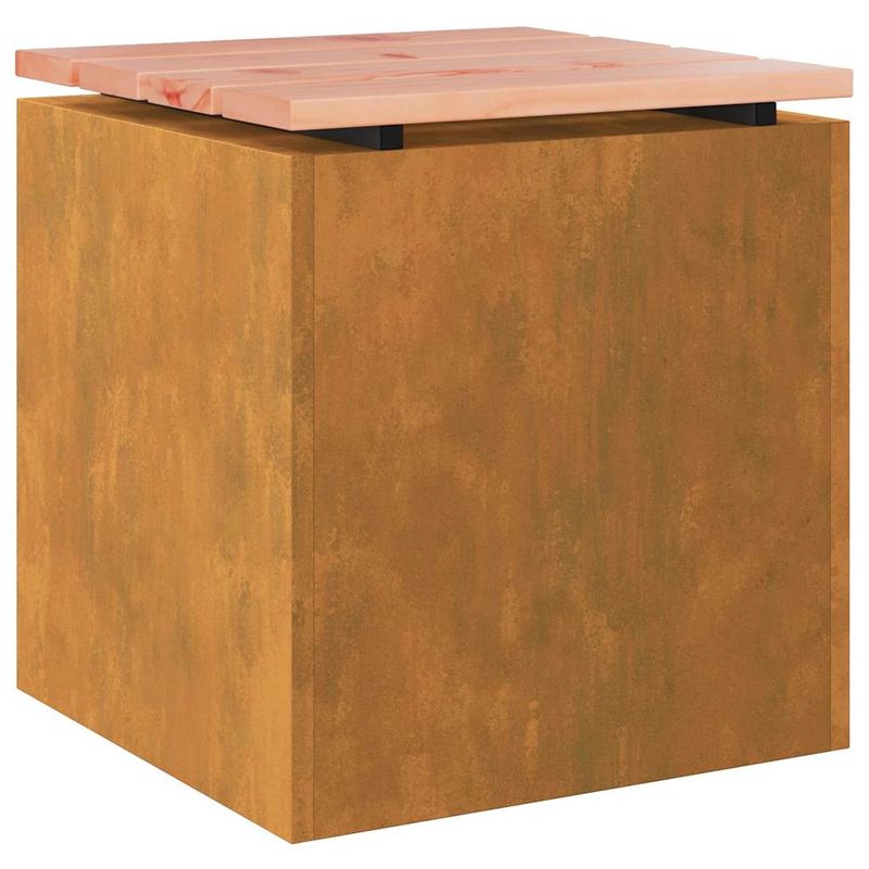 Casa si Gradina - Gradina si terasa - Mobilier exterior - Bancute de gradina - Banca de gradina Ruginit 40 x 40 x 43 cm - Infinity.ro
