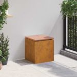 Casa si Gradina - Gradina si terasa - Mobilier exterior - Bancute de gradina - Banca de gradina Ruginit 40 x 40 x 43 cm - Infinity.ro