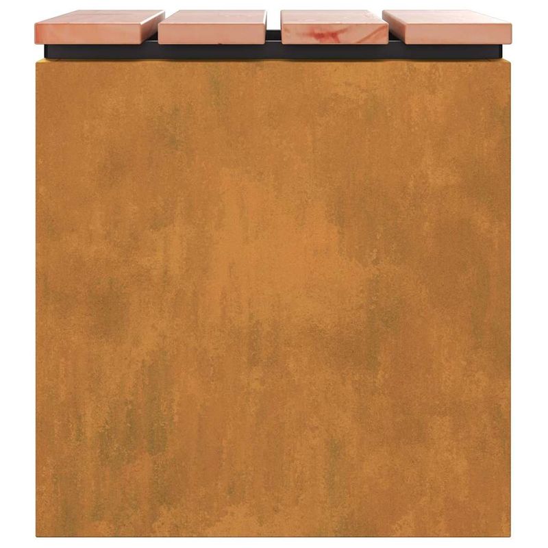 Casa si Gradina - Gradina si terasa - Mobilier exterior - Bancute de gradina - Banca de gradina Ruginit 40 x 40 x 43 cm - Infinity.ro