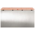 Casa si Gradina - Gradina si terasa - Mobilier exterior - Bancute de gradina - Banca de gradina Argintiu 80 x 40 x 43 cm Otel inoxidabil - Infinity.ro