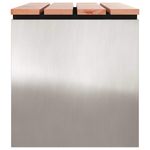 Casa si Gradina - Gradina si terasa - Mobilier exterior - Bancute de gradina - Banca de gradina Argintiu 80 x 40 x 43 cm Otel inoxidabil - Infinity.ro