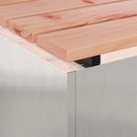 Casa si Gradina - Gradina si terasa - Mobilier exterior - Bancute de gradina - Banca de gradina Argintiu 80 x 40 x 43 cm Otel inoxidabil - Infinity.ro