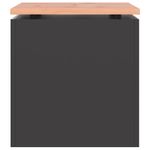 Casa si Gradina - Gradina si terasa - Mobilier exterior - Bancute de gradina - Banca de gradina Negru 40 x 40 x 43 cm Otel - Infinity.ro
