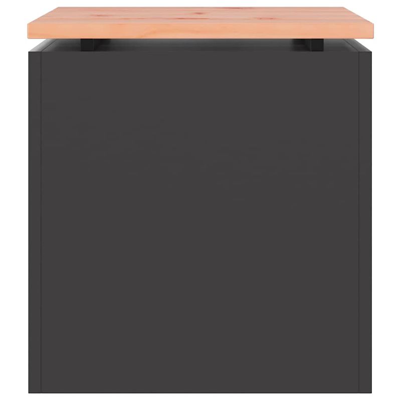 Casa si Gradina - Gradina si terasa - Mobilier exterior - Bancute de gradina - Banca de gradina Negru 40 x 40 x 43 cm Otel - Infinity.ro