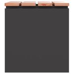 Casa si Gradina - Gradina si terasa - Mobilier exterior - Bancute de gradina - Banca de gradina Negru 40 x 40 x 43 cm Otel - Infinity.ro