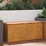 Casa si Gradina - Gradina si terasa - Mobilier exterior - Bancute de gradina - Banca de gradina Ruginit 100 x 40 x 43 cm - Infinity.ro