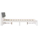 Casa si Gradina - Mobilier - Paturi si accesorii - Paturi - Cadru de pat Alb si gri deschis 120 x 200 cm Lemn masiv de pin - Infinity.ro