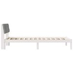 Casa si Gradina - Mobilier - Paturi si accesorii - Paturi - Cadru de pat Alb si gri deschis 100 x 200 cm Lemn masiv de pin - Infinity.ro