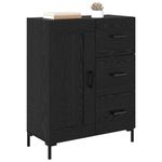 Casa si Gradina - Mobilier - Comode si corpuri - Comode - Bufet cu sertar Stejar negru 69.5 x 34 x 90 cm Lemn compozit - Infinity.ro
