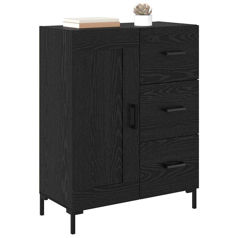 Casa si Gradina - Mobilier - Comode si corpuri - Comode - Bufet cu sertar Stejar negru 69.5 x 34 x 90 cm Lemn compozit - Infinity.ro