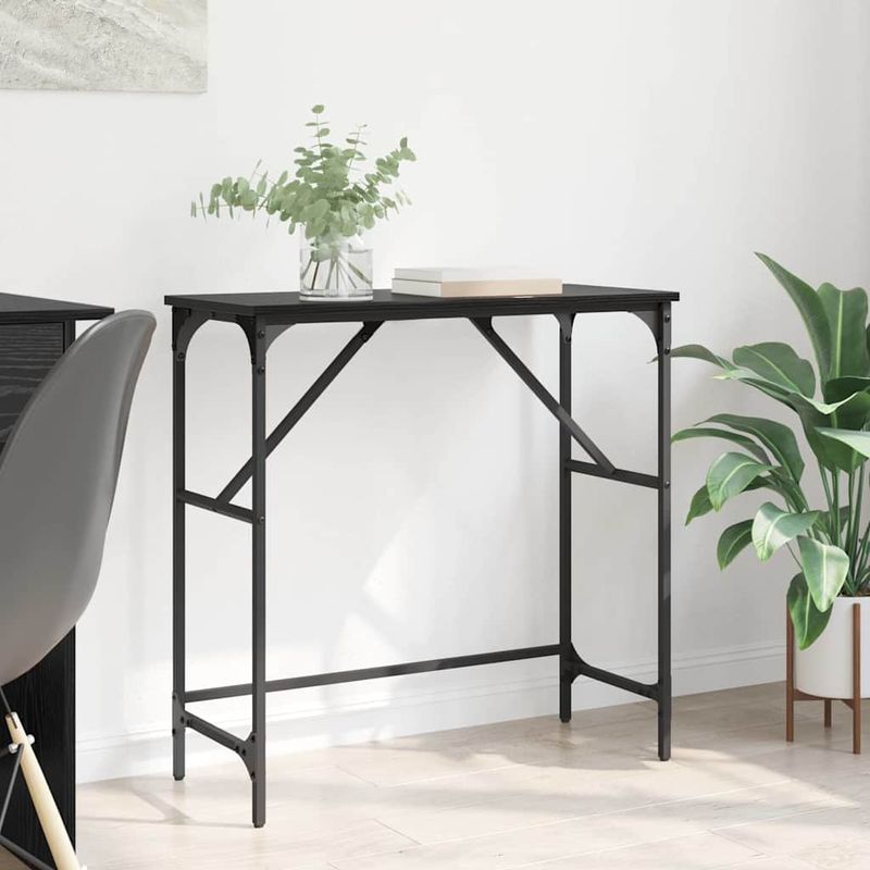 Casa si Gradina - Mobilier - Comode si corpuri - Noptiere - Masa de consola Stejar negru 75 x 32 x 75 cm Lemn compozit - Infinity.ro