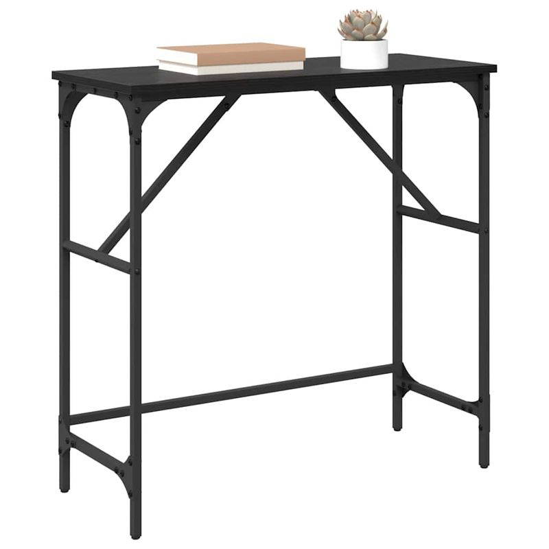 Casa si Gradina - Mobilier - Comode si corpuri - Noptiere - Masa de consola Stejar negru 75 x 32 x 75 cm Lemn compozit - Infinity.ro