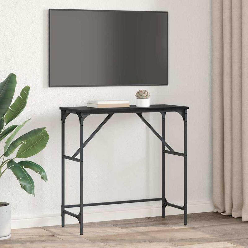 Casa si Gradina - Mobilier - Comode si corpuri - Console - Masa de consola Stejar negru 75 x 32 x 75 cm Lemn compozit - Infinity.ro