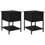Casa si Gradina - Mobilier - Comode si corpuri - Noptiere - Noptiera 2 pcs Stejar negru 34 x 35,5 x 45 cm Lemn compozit - Infinity.ro