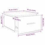 Casa si Gradina - Mobilier - Comode si corpuri - Noptiere - Noptiera Stejar negru 35 x 35 x 20 cm Lemn compozit - Infinity.ro