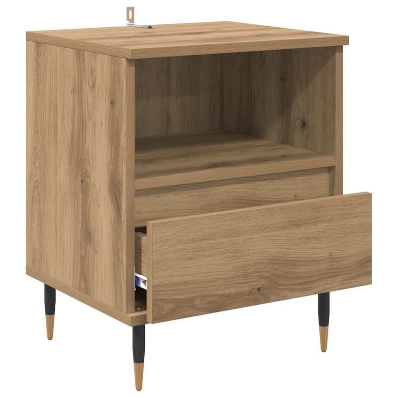 Casa si Gradina - Mobilier - Comode si corpuri - Noptiere - Noptiera 2 pcs stejar artizanal 40 x 35 x 50 cm - Infinity.ro