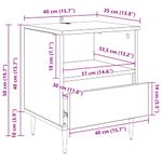 Casa si Gradina - Mobilier - Comode si corpuri - Noptiere - Noptiera 2 pcs stejar artizanal 40 x 35 x 50 cm - Infinity.ro