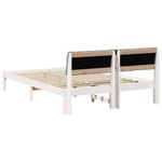 Casa si Gradina - Mobilier - Paturi si accesorii - Paturi - Cadru de pat Alb si gri deschis 160 x 200 cm Lemn masiv de pin - Infinity.ro