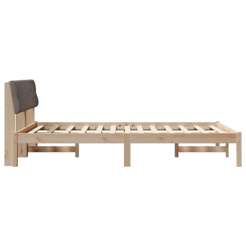Casa si Gradina - Mobilier - Paturi si accesorii - Paturi - Cadru de pat Maroniu si taupe 150 x 200 cm Lemn masiv de pin - Infinity.ro