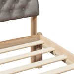 Casa si Gradina - Mobilier - Paturi si accesorii - Paturi - Cadru de pat Maroniu si taupe 150 x 200 cm Lemn masiv de pin - Infinity.ro