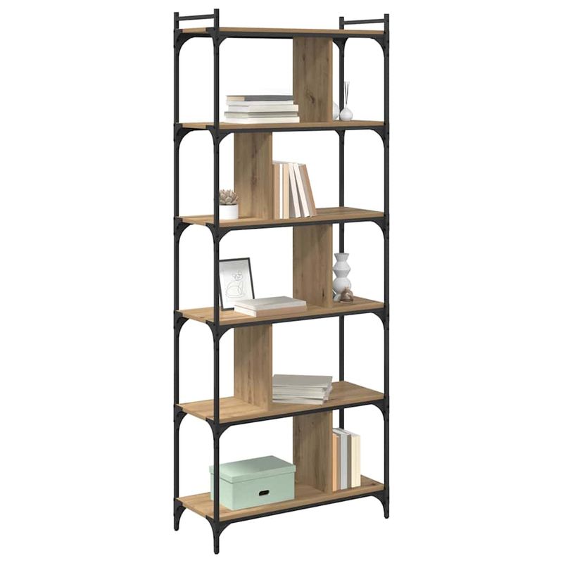 Casa si Gradina - Mobilier - Biblioteci si rafturi - Biblioteci - Biblioteca stejar artizanal 76 x 32 x 192 cm Lemn compozit - Infinity.ro