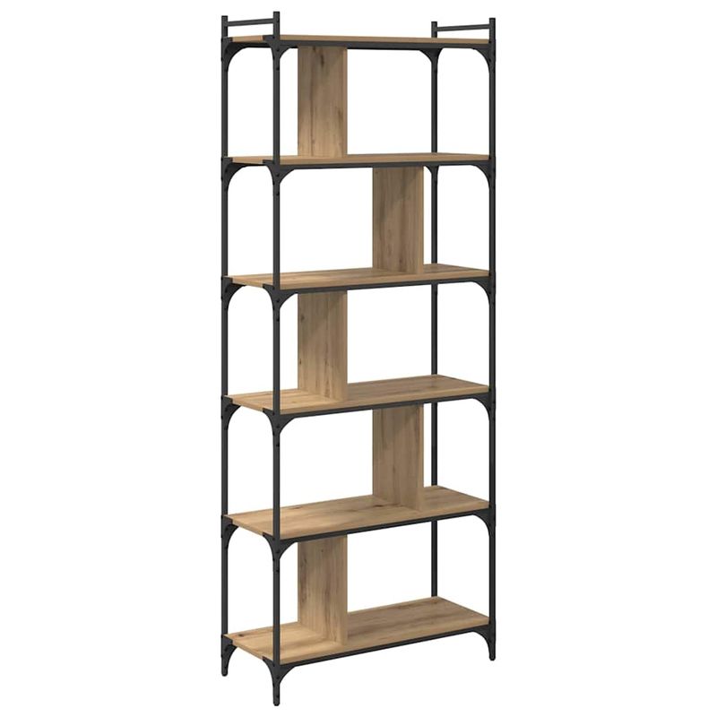 Casa si Gradina - Mobilier - Biblioteci si rafturi - Biblioteci - Biblioteca stejar artizanal 76 x 32 x 192 cm Lemn compozit - Infinity.ro