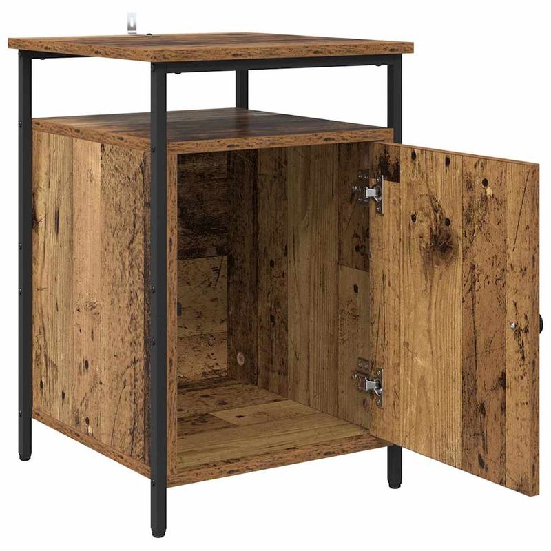 Casa si Gradina - Mobilier - Comode si corpuri - Noptiere - Noptiera 2 pcs Lemn vechi 40 x 42 x 60cm Lemn compozit - Infinity.ro