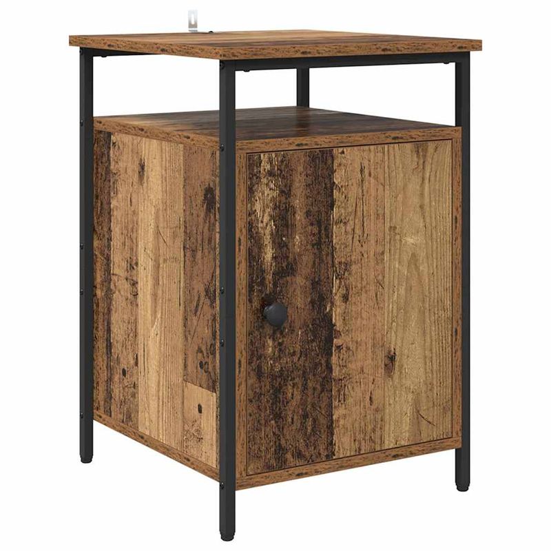 Casa si Gradina - Mobilier - Comode si corpuri - Noptiere - Noptiera 2 pcs Lemn vechi 40 x 42 x 60cm Lemn compozit - Infinity.ro