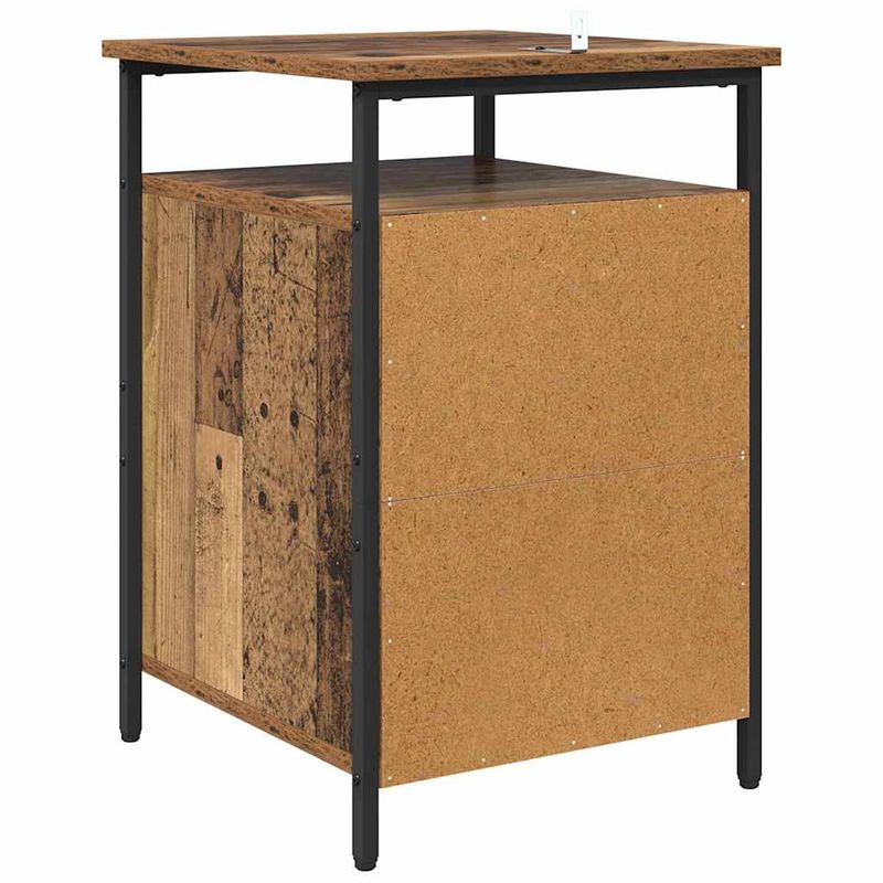 Casa si Gradina - Mobilier - Comode si corpuri - Noptiere - Noptiera 2 pcs Lemn vechi 40 x 42 x 60cm Lemn compozit - Infinity.ro