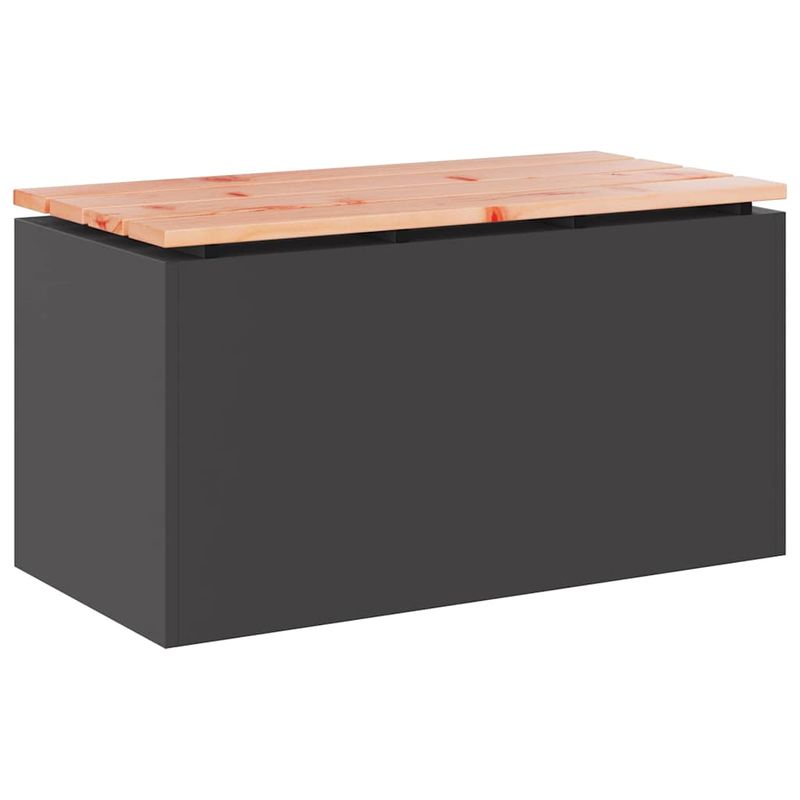 Casa si Gradina - Gradina si terasa - Mobilier exterior - Bancute de gradina - Banca de gradina Negru 80 x 40 x 43 cm Otel - Infinity.ro