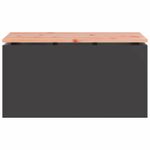 Casa si Gradina - Gradina si terasa - Mobilier exterior - Bancute de gradina - Banca de gradina Negru 80 x 40 x 43 cm Otel - Infinity.ro