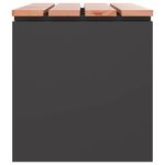 Casa si Gradina - Gradina si terasa - Mobilier exterior - Bancute de gradina - Banca de gradina Negru 80 x 40 x 43 cm Otel - Infinity.ro