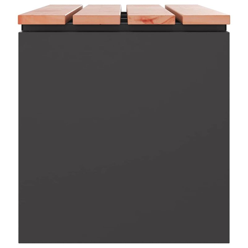 Casa si Gradina - Gradina si terasa - Mobilier exterior - Bancute de gradina - Banca de gradina Negru 80 x 40 x 43 cm Otel - Infinity.ro