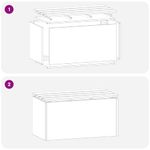 Casa si Gradina - Gradina si terasa - Mobilier exterior - Bancute de gradina - Banca de gradina Negru 80 x 40 x 43 cm Otel - Infinity.ro