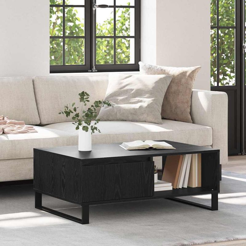 Casa si Gradina - Mobilier - Mese si birouri - Masute de cafea - Masa de cafea Stejar negru 90 x 60 x 35 cm Lemn compozit - Infinity.ro