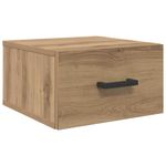 Casa si Gradina - Mobilier - Comode si corpuri - Noptiere - Noptiera stejar artizanal 35 x 35 x 20 cm Lemn compozit - Infinity.ro