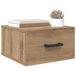Casa si Gradina - Mobilier - Comode si corpuri - Noptiere - Noptiera stejar artizanal 35 x 35 x 20 cm Lemn compozit - Infinity.ro