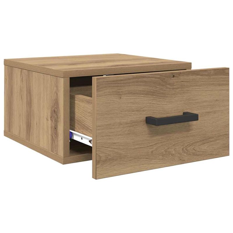 Casa si Gradina - Mobilier - Comode si corpuri - Noptiere - Noptiera stejar artizanal 35 x 35 x 20 cm Lemn compozit - Infinity.ro
