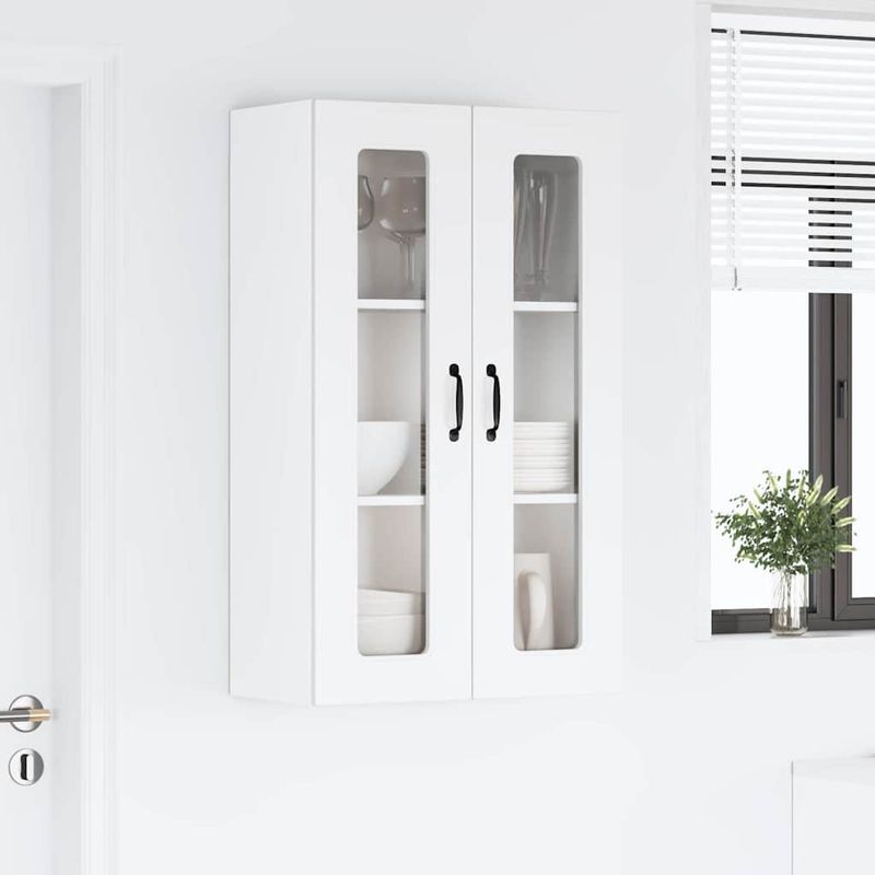 Casa si Gradina - Mobilier - Comode si corpuri - Corpuri bucatarie - Dulap suspendat de bucatarie cu usa Alb lucios 60 x 31 x 100 cm - Infinity.ro