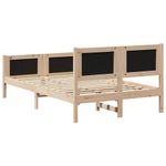 Casa si Gradina - Mobilier - Paturi si accesorii - Paturi - Cadru de pat Maroniu si taupe 120 x 190 cm Lemn masiv de pin - Infinity.ro